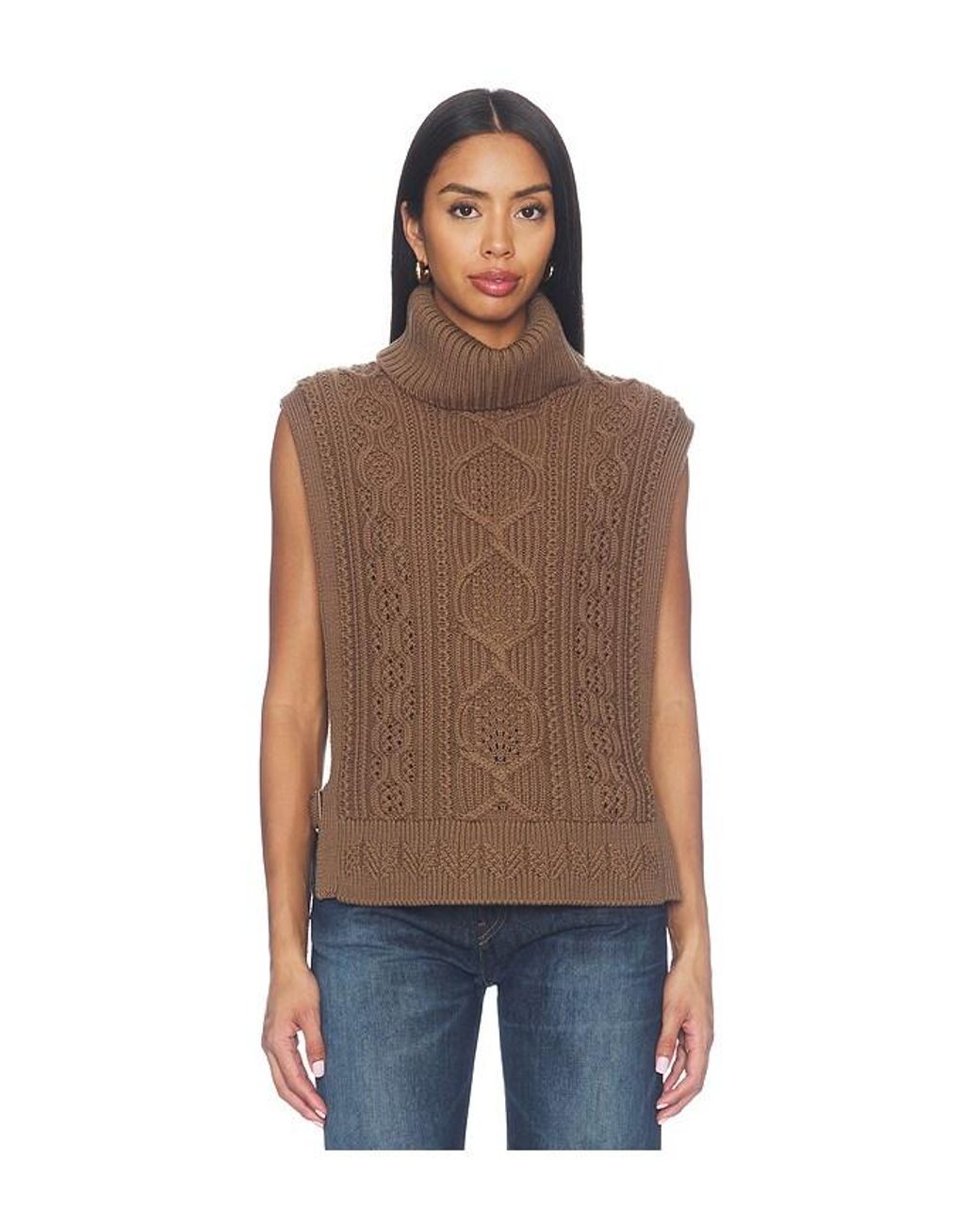 Veronica Beard Brown Bentleigh Knit Vest