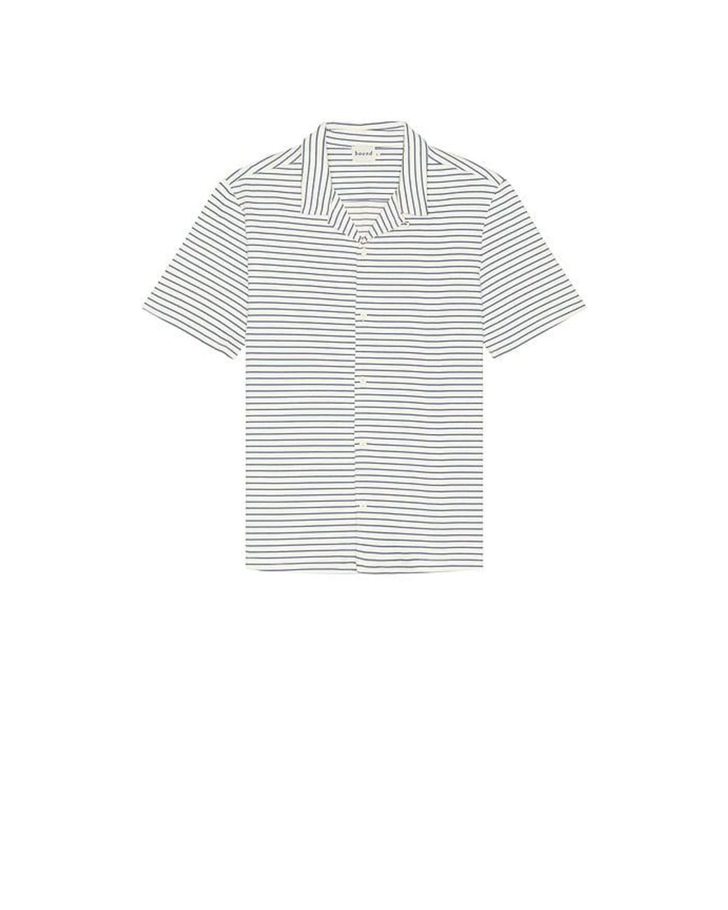 BOUND White Stripe Jacquard Shirt for men