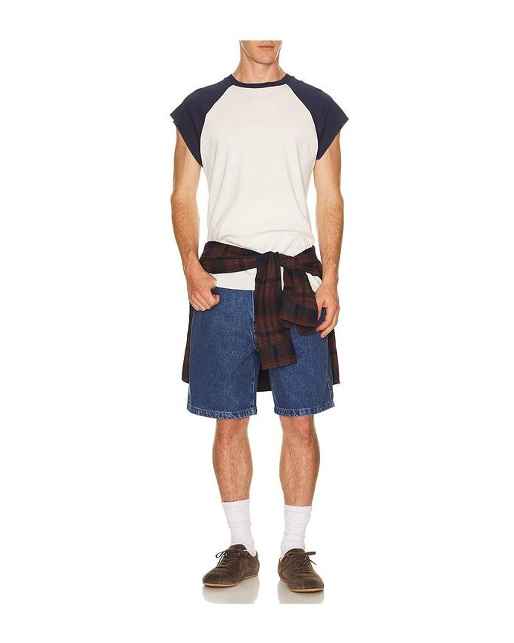 Jonathan Simkhai Blue Lorcan Denim Shorts for men