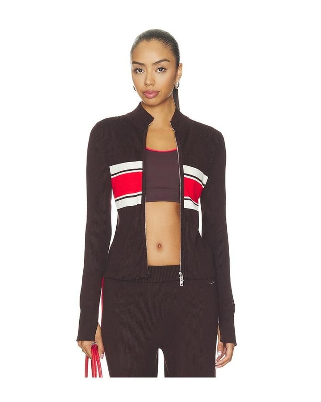 P.E Nation Red Solar Knit Jacket