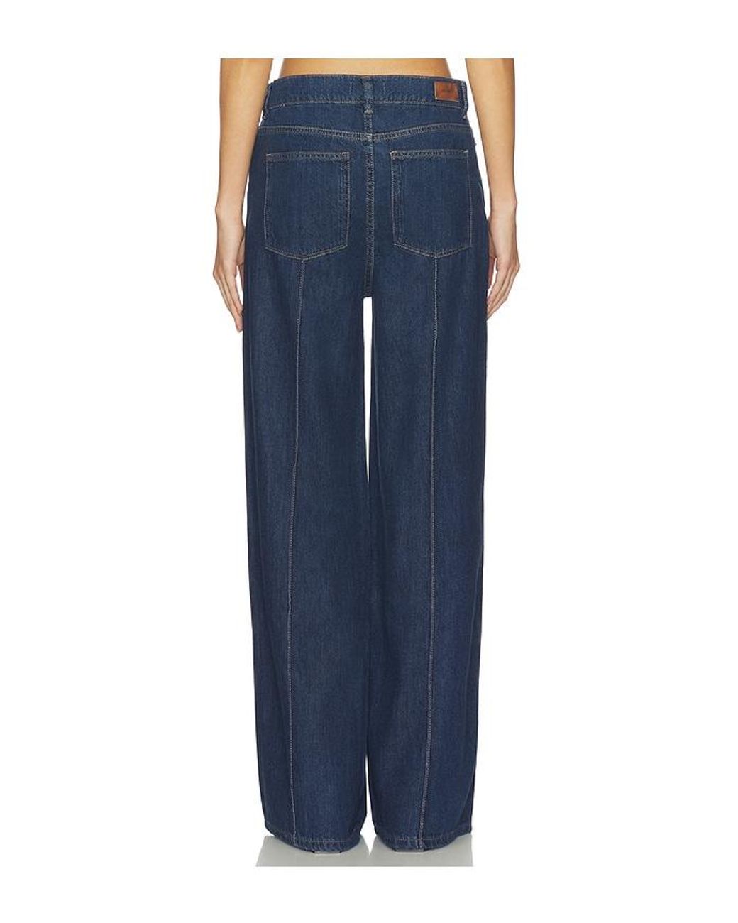 DL1961 Blue Hepburn Aura High Rise Wide Leg Jeans