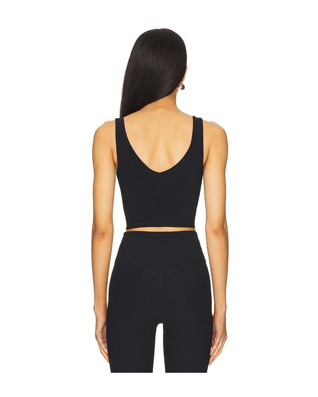 Beyond Yoga Black Impulse Cropped Tank Top