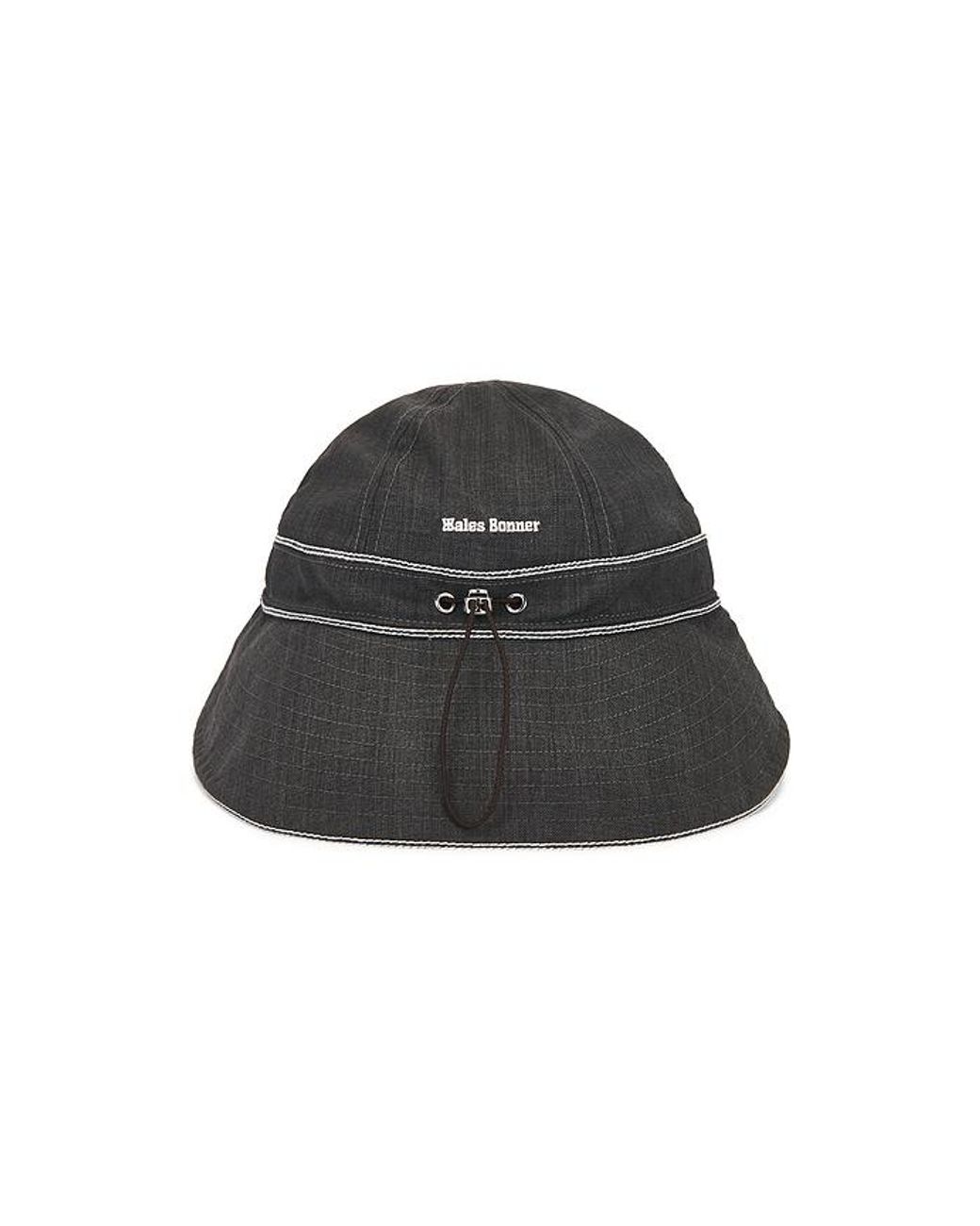 Adidas by Wales Bonner Black Bucket Hat for men