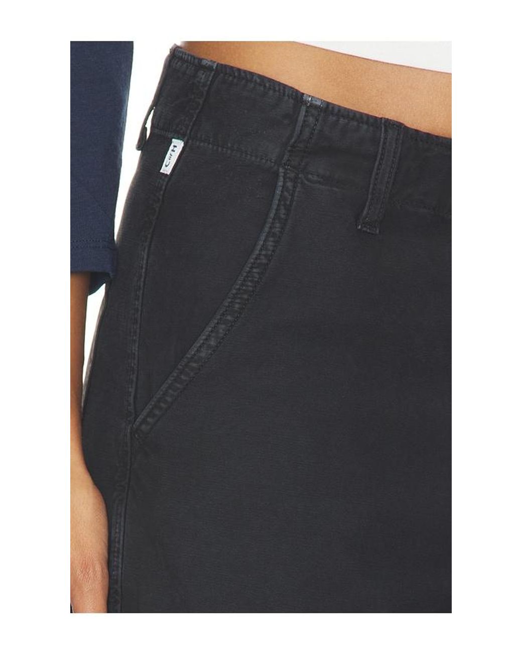 Citizens of Humanity Black Esme Cargo Trouser Washed