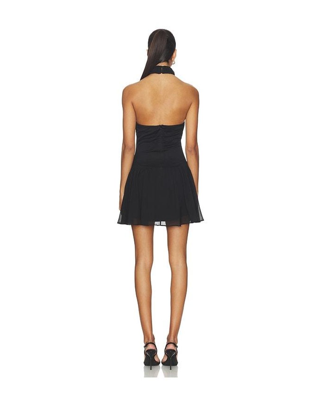 MORE TO COME Black Martina Mini Dress