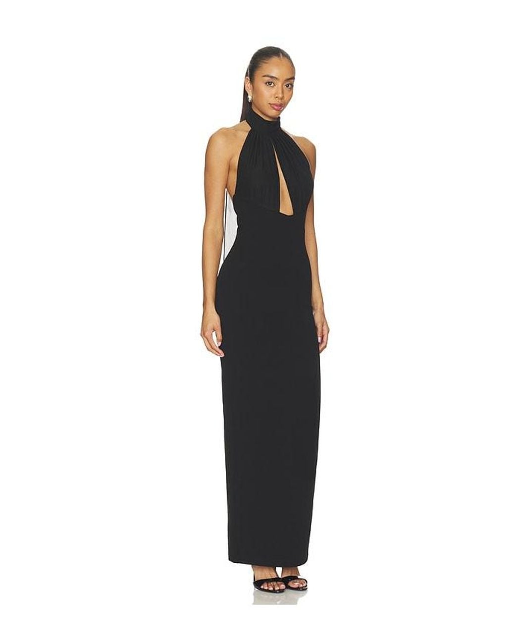 Nookie Black Martini Halter Gown