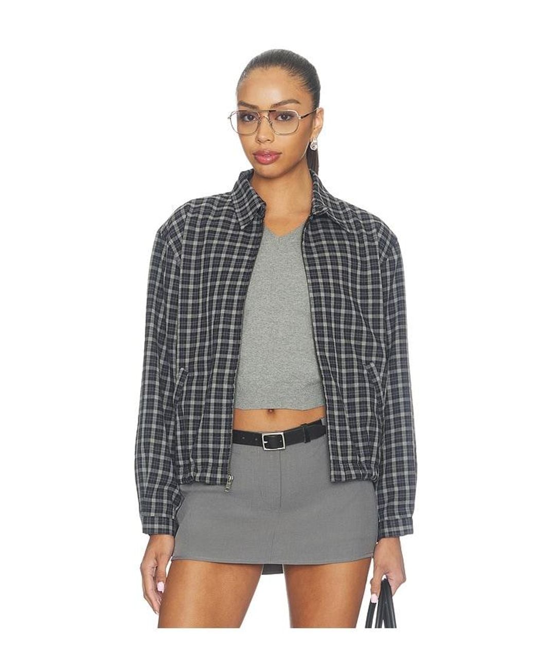 GOOD AMERICAN Black The Lightweight Bomber