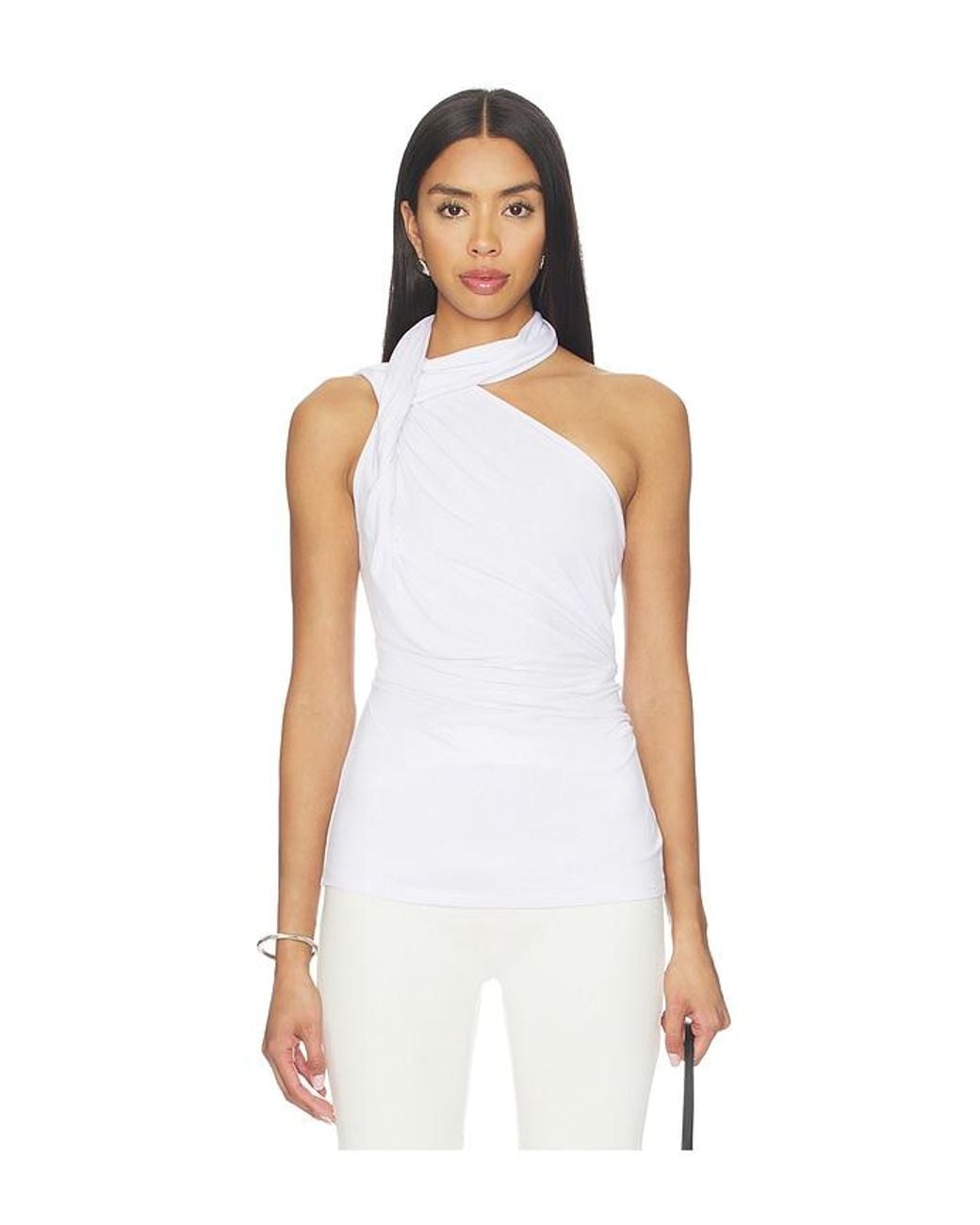 superdown White Mariam Drape Top