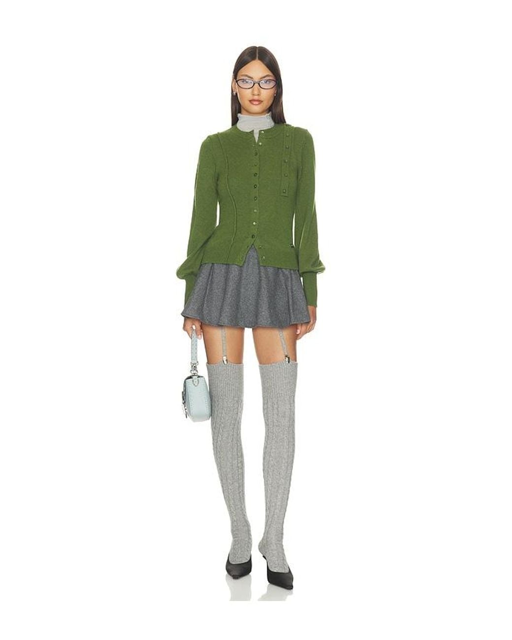 Sandy Liang Green Helio Skort