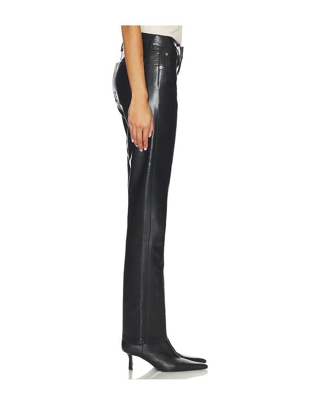 Agolde Black Low Rise Slim