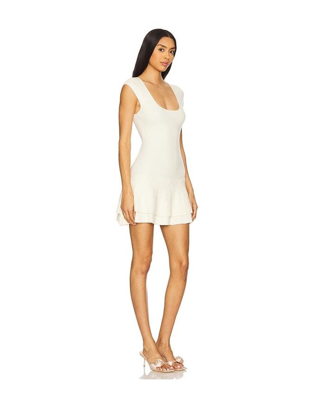 MAJORELLE White Noely Mini Dress