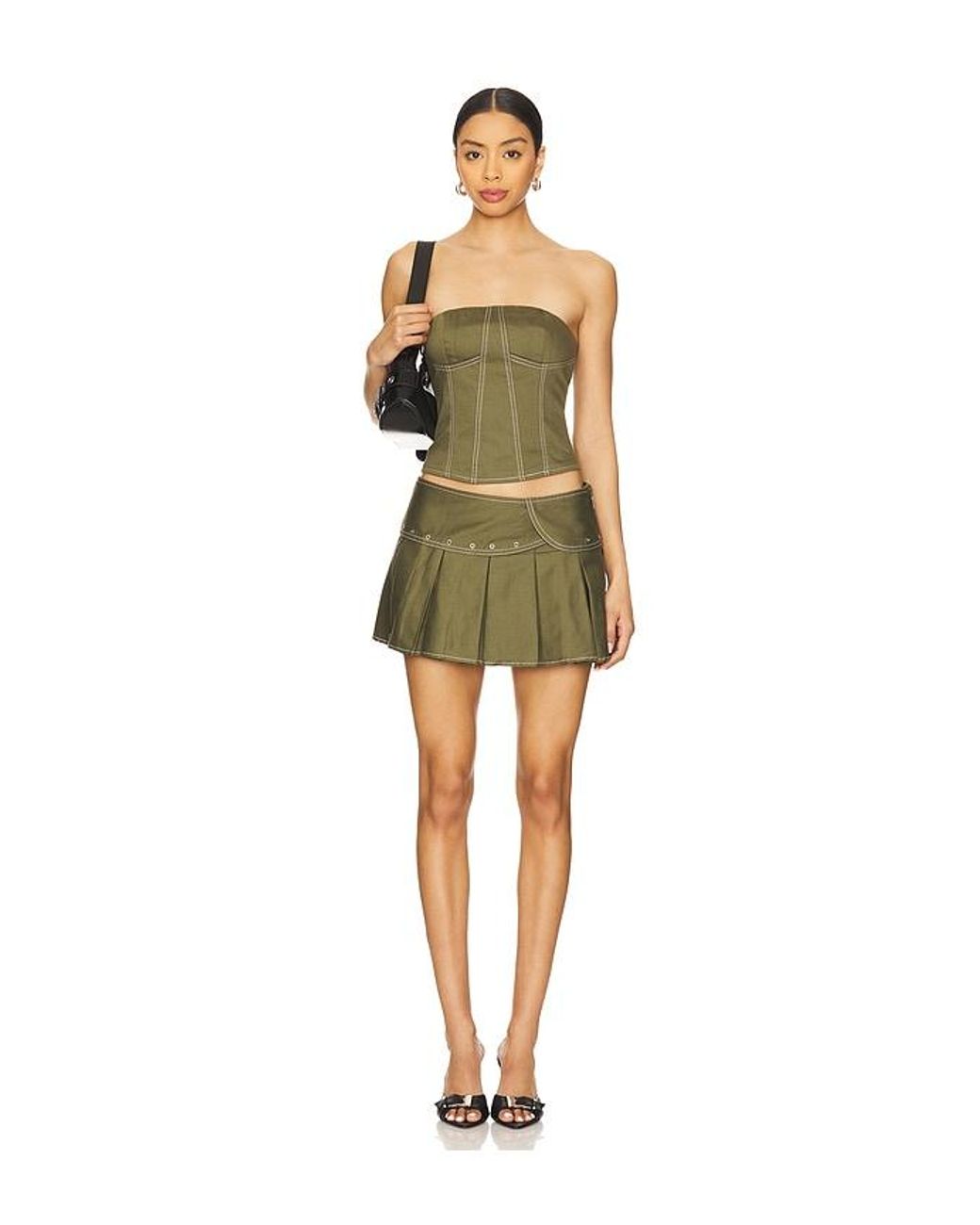 BY.DYLN Green X Revolve Jenna Corset
