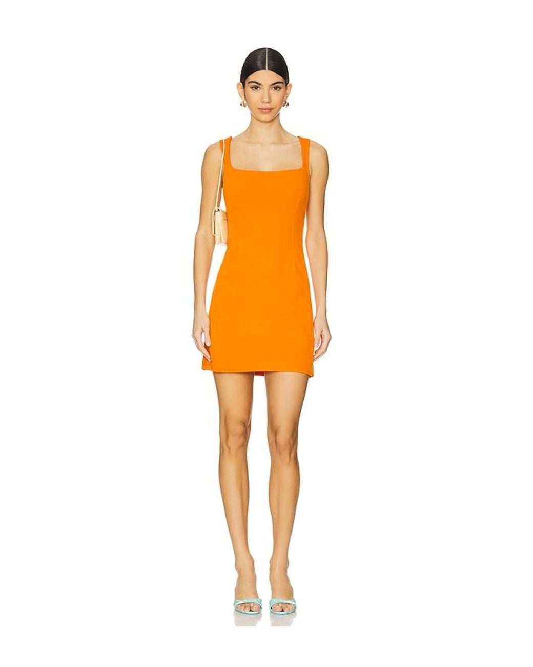 Jonathan Simkhai Orange Arella Mini Dress