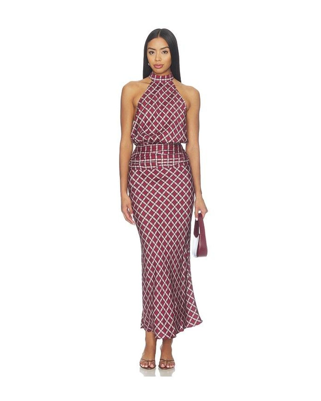 Tularosa Red Margo Midi Skirt