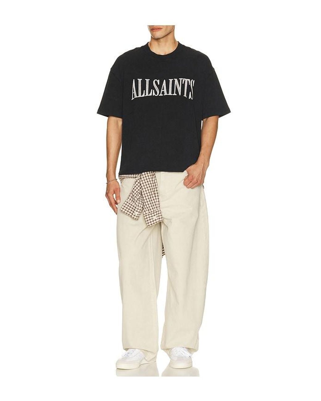 AllSaints Black Dash Tee for men