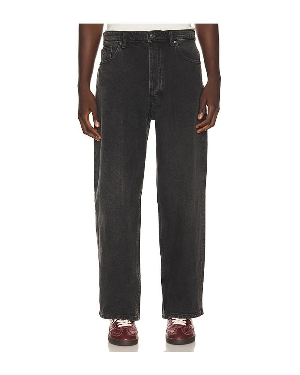 Tommy Hilfiger Black Theo Baggy Jeans for men