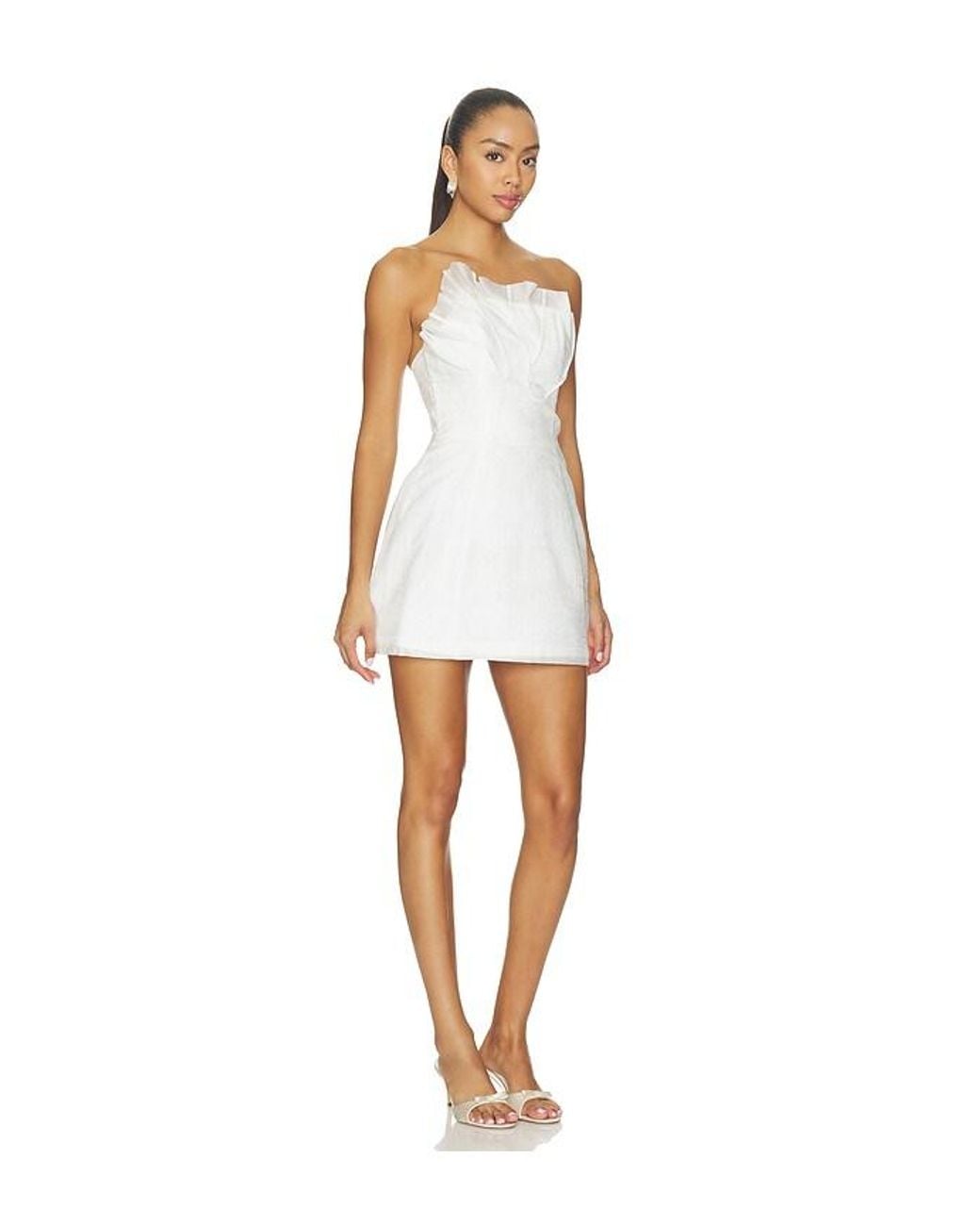 Nbd White Lily Mini Dress