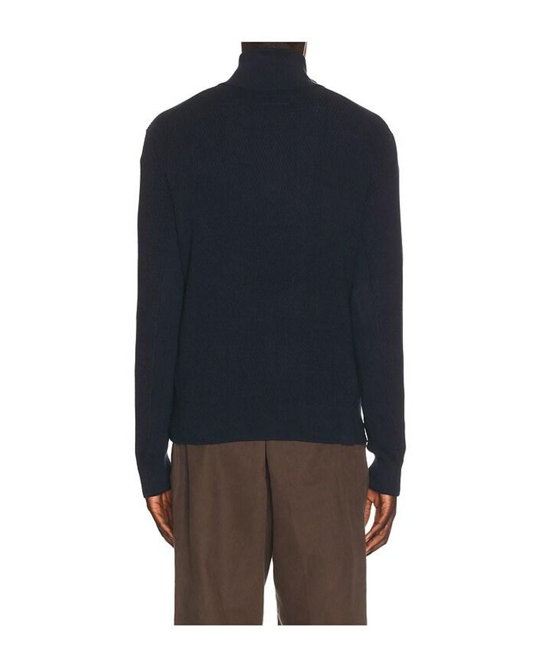 Rag & Bone Blue Danton Quarter Zip for men