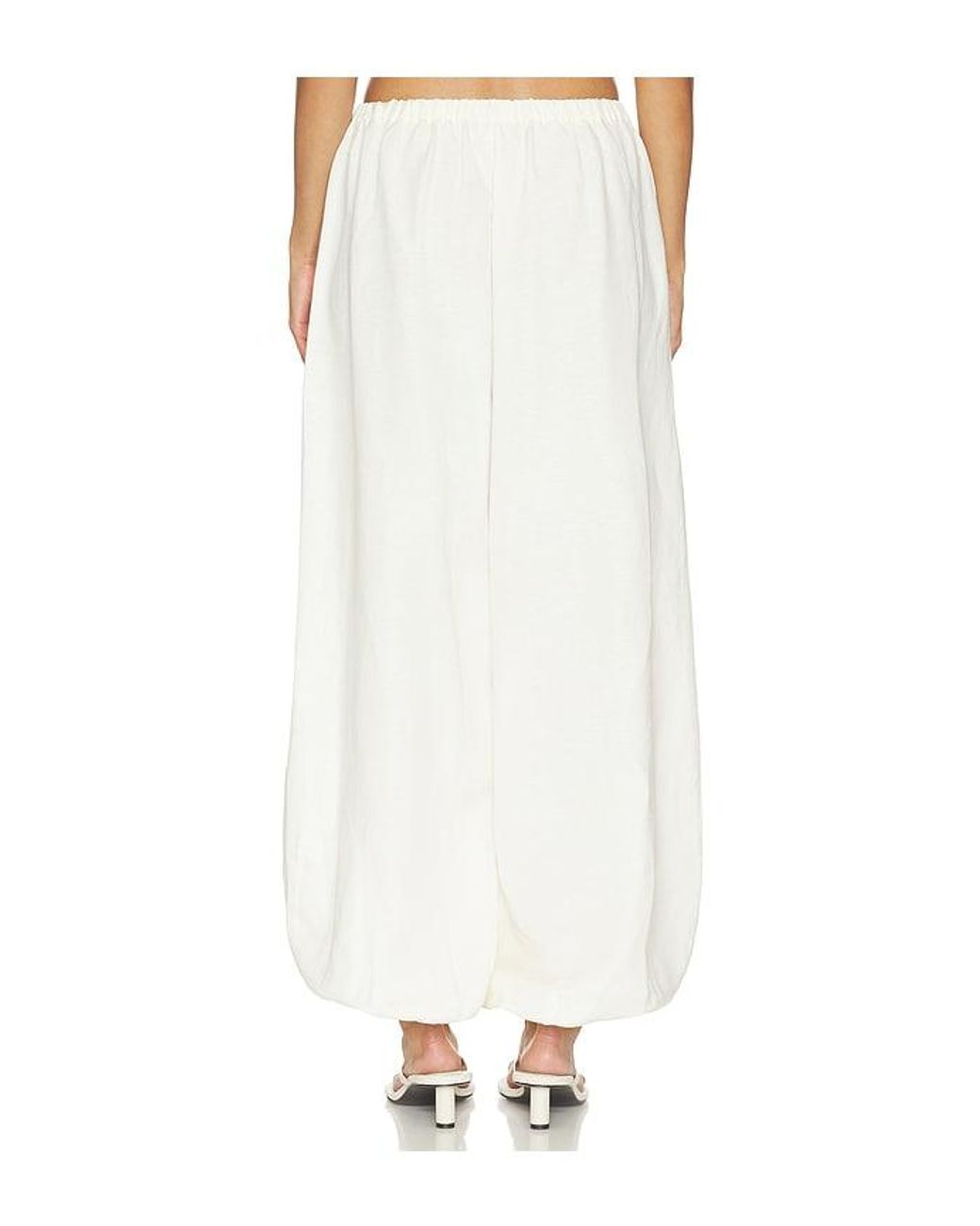 Lovers + Friends White Lexi Linen Pant