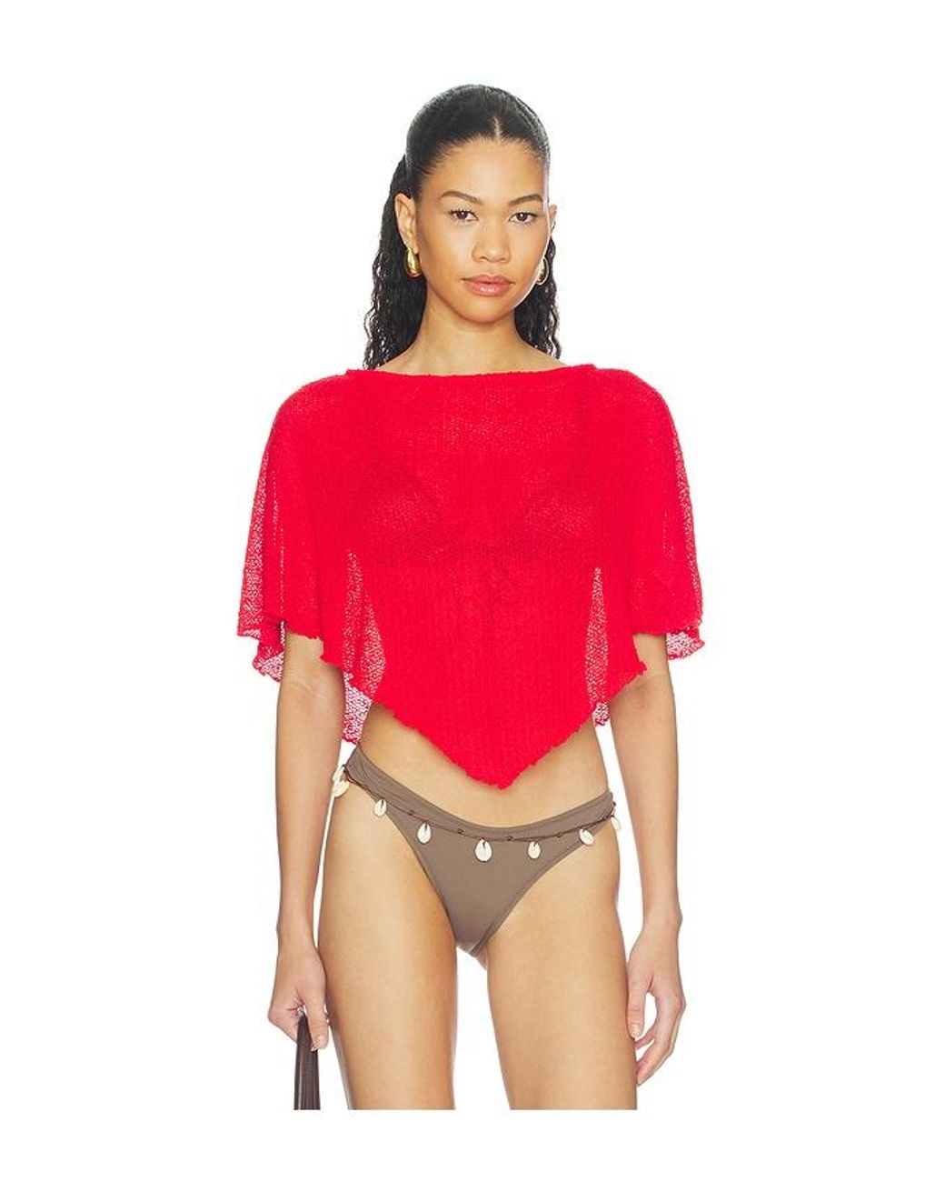 Lovers + Friends Red Fayette Top