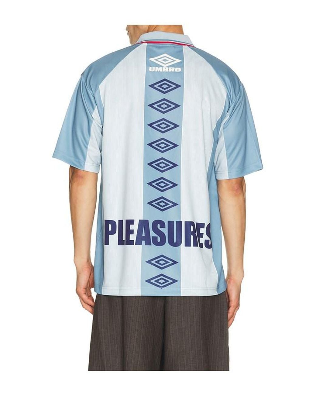 Pleasures Blue X Umbro Two Cats Jersey for men