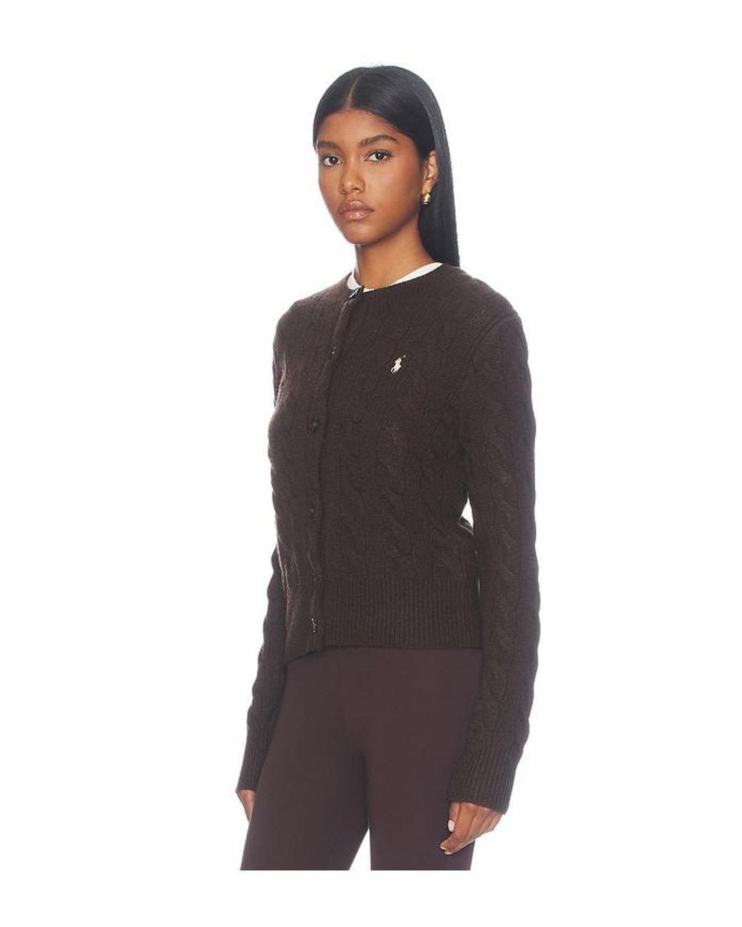 Polo Ralph Lauren Black Crew Neck Cardigan Sweater