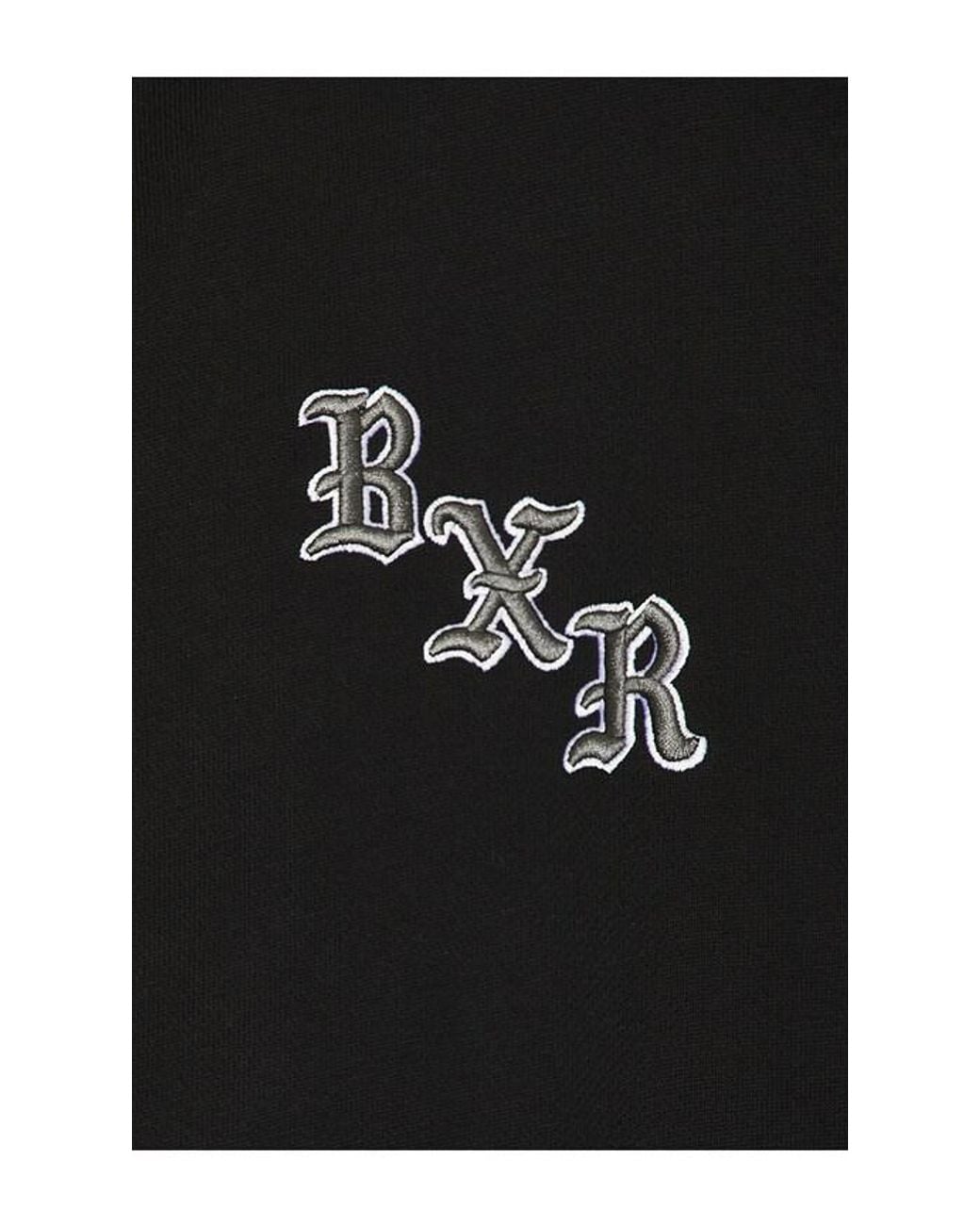 Born X Raised Black Sport Stripe Zip Up Hoodie for men