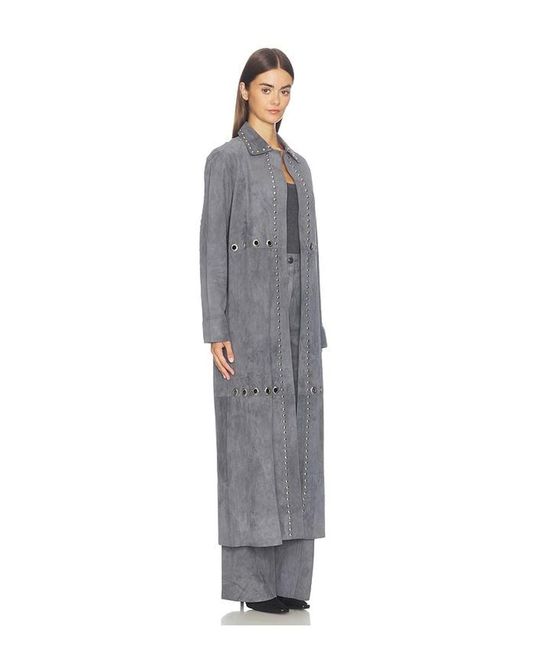 ZUT Gray Studded Antar Coat