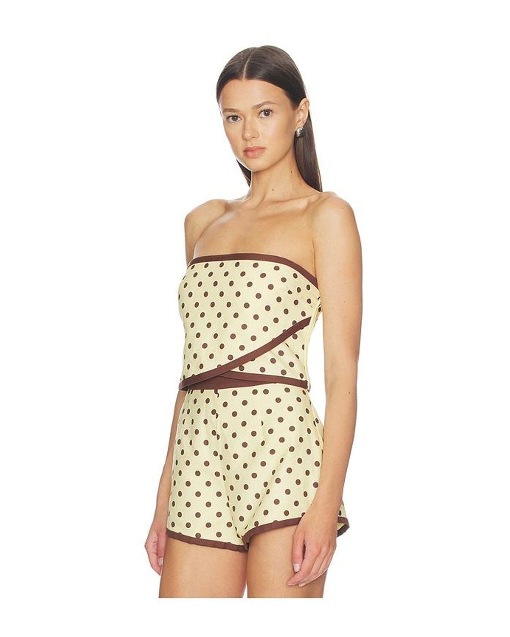 Posse Natural Bowie Strapless Top