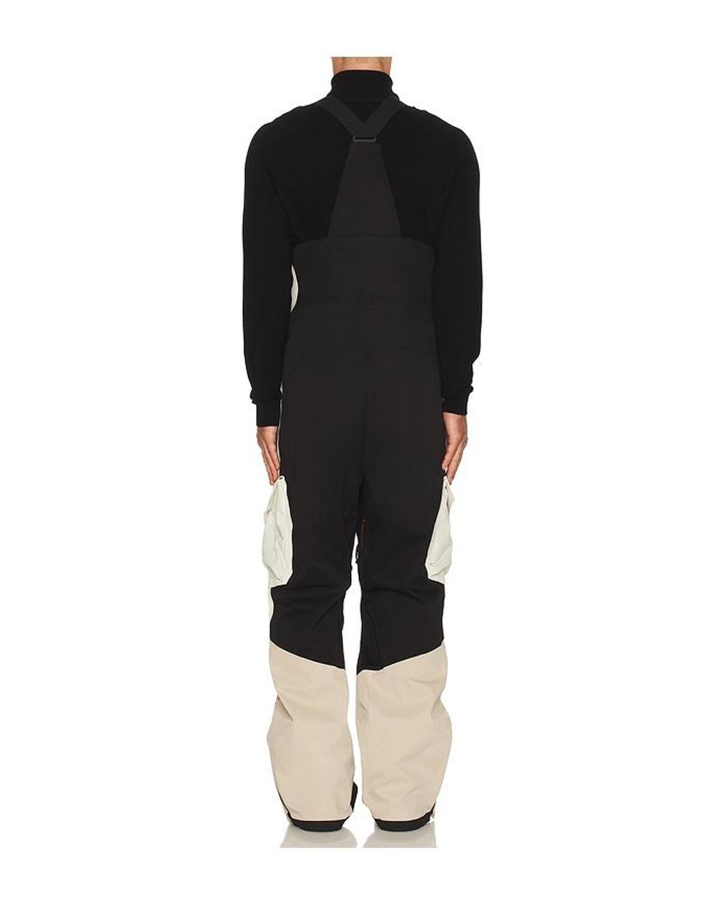 White/space Black 2L Insulated Cargo Bib Pants for men