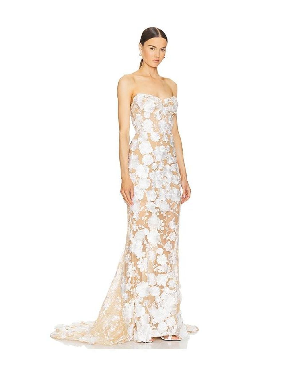 Bronx and Banco White Jasmine Bridal Gown
