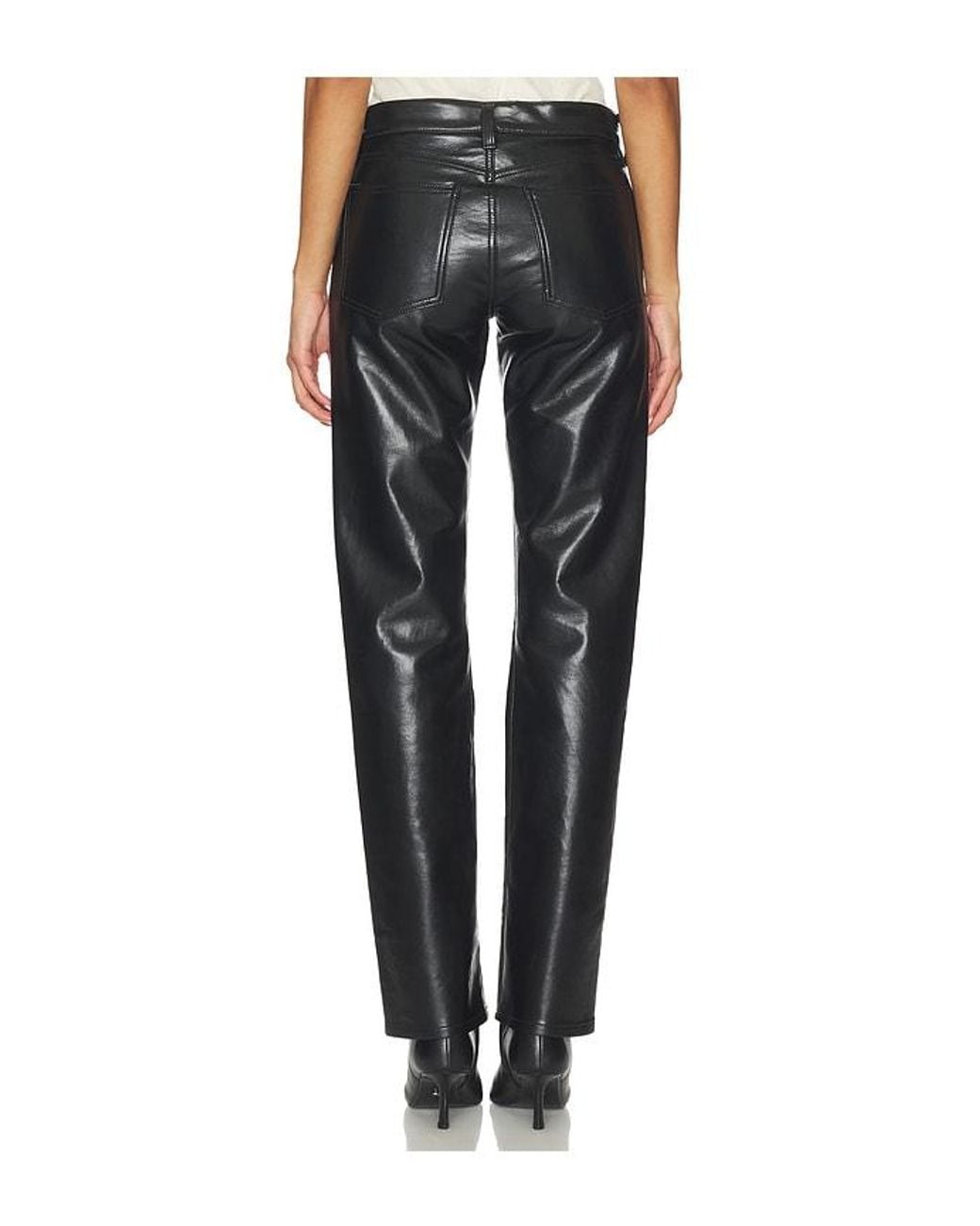Agolde Black Low Rise Slim