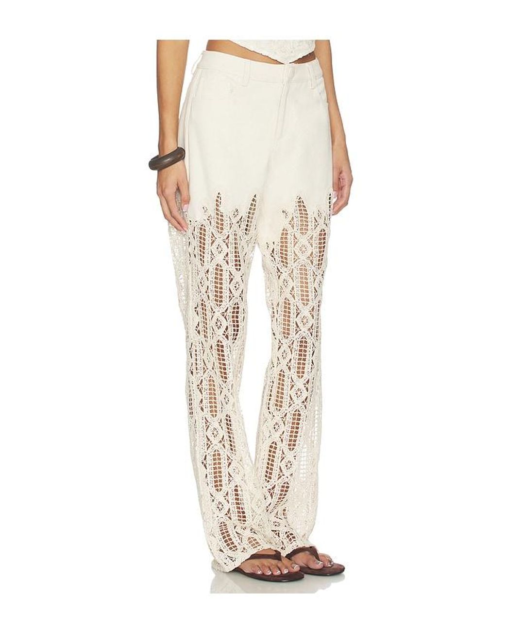 SELMACILEK Natural High Waisted Flare Pant