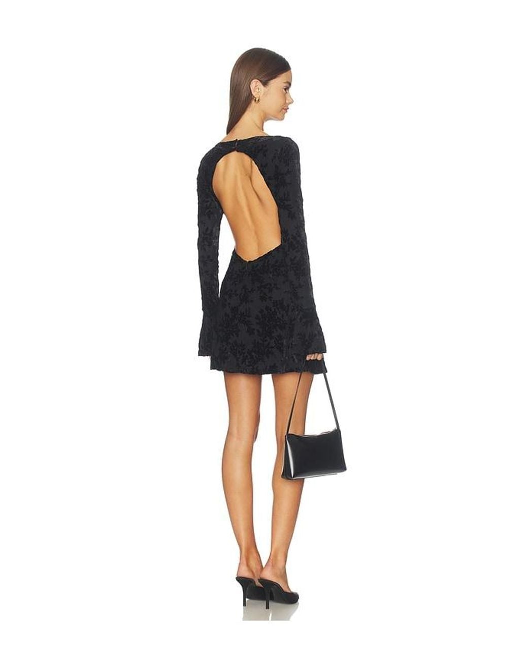 Lovers + Friends Bliss Velvet Burnout Mini Dress in Blue | Lyst