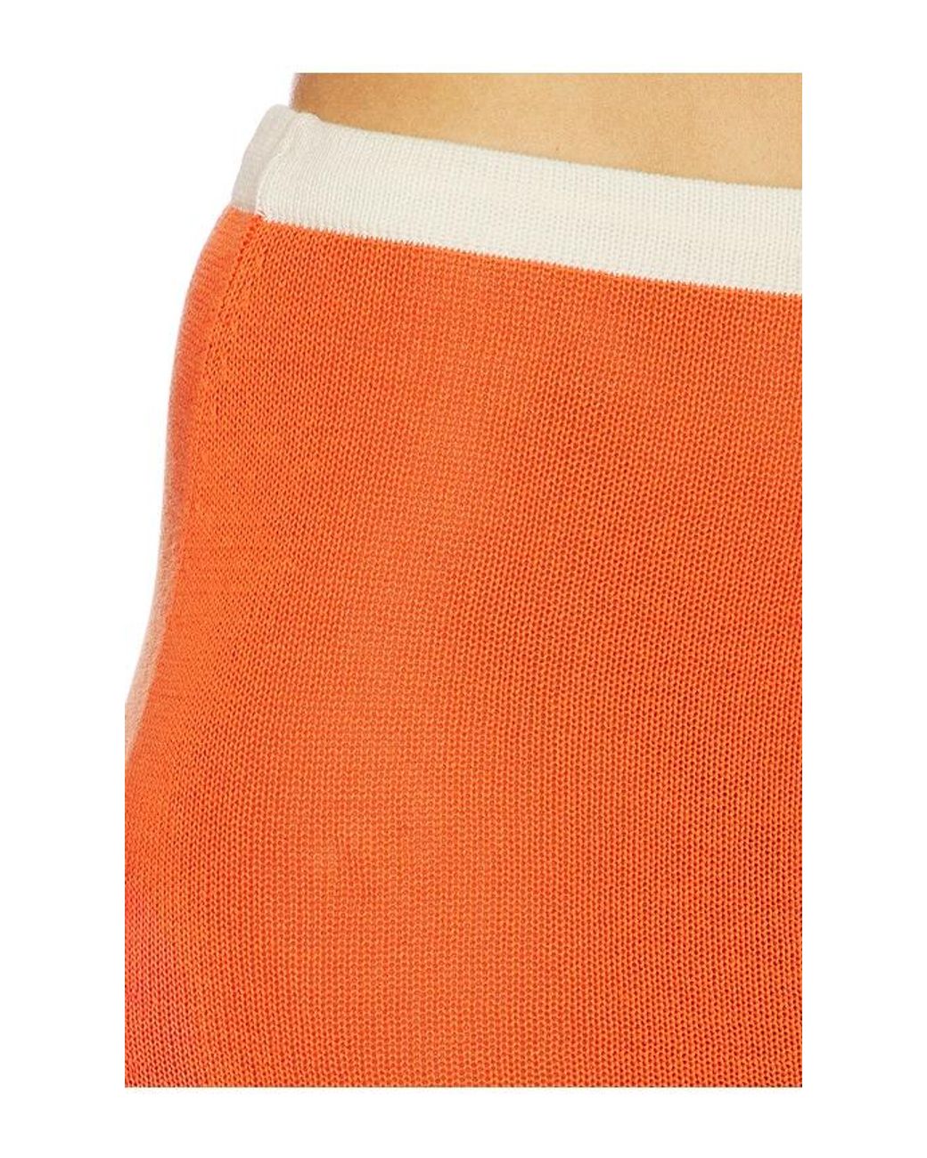 Leslie Amon Orange Noelle Skirt