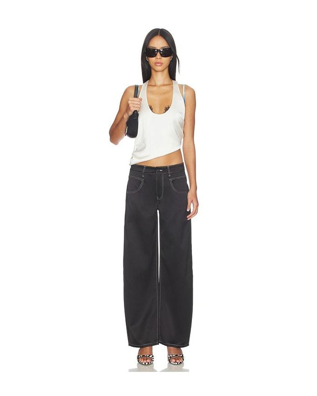 Lioness Black Serenity Satin Pant