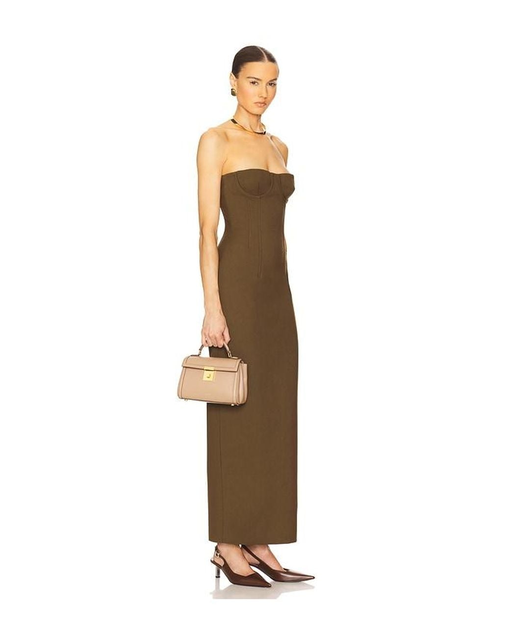 Helsa Natural Kleid Linear Suiting
