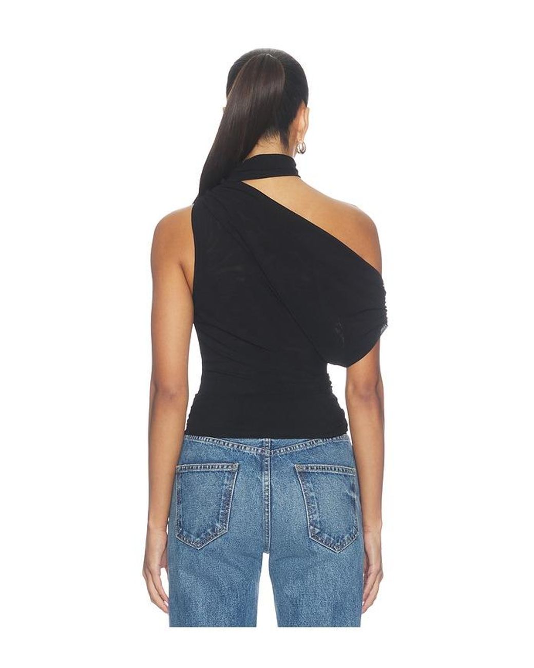 MAJORELLE Black Isolde Top