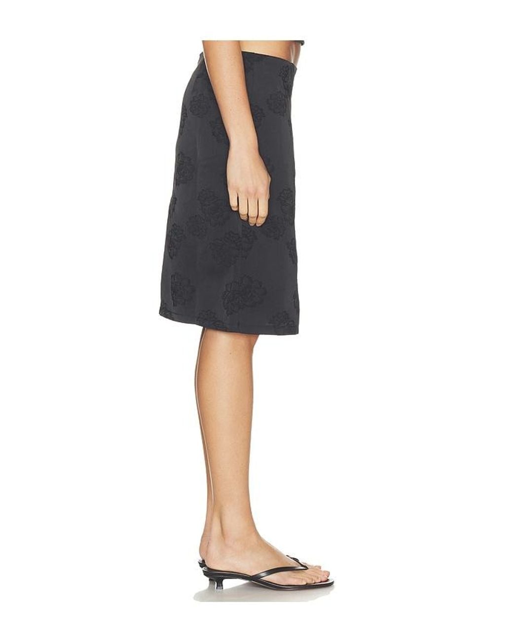 Lioness Black Play On Midi Skirt