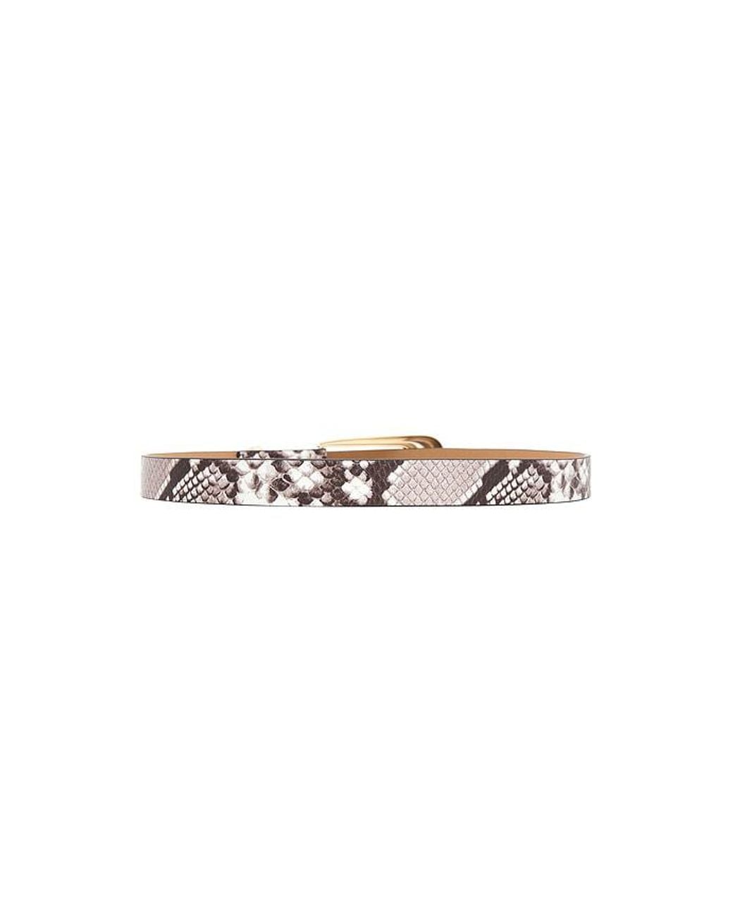 Ettika White Large Signature Buckle Belt