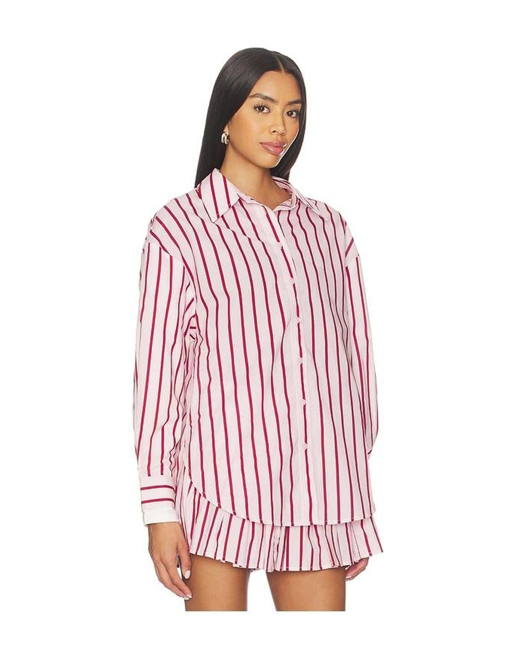 Line & Dot Red Vivee Shirts