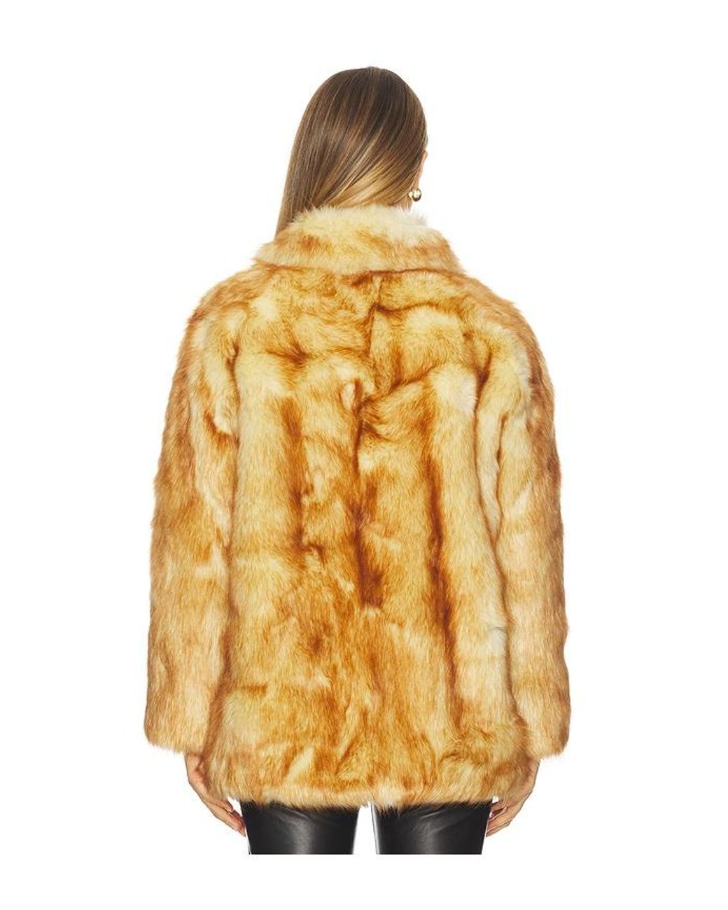Rag & Bone Metallic Brenna Faux Fur Jacket