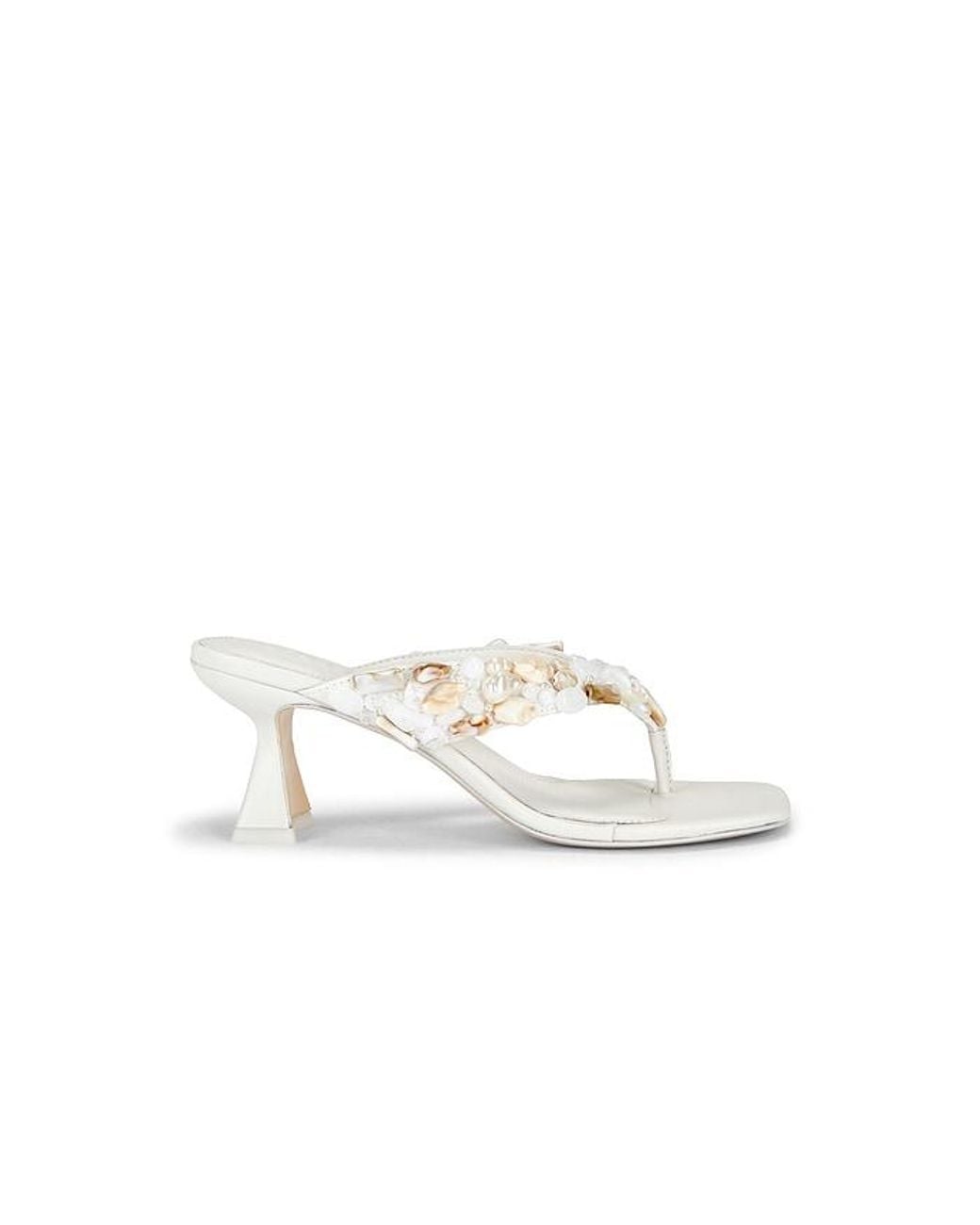 Cult Gaia White Abi Sandal