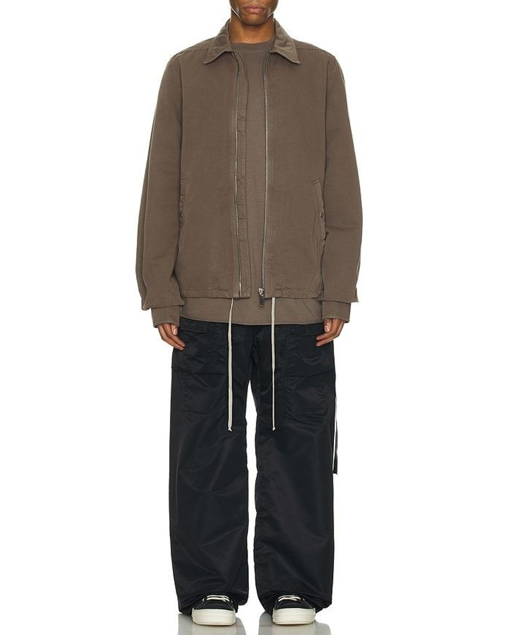 Rick Owens Brown Zipfront Jacket for men