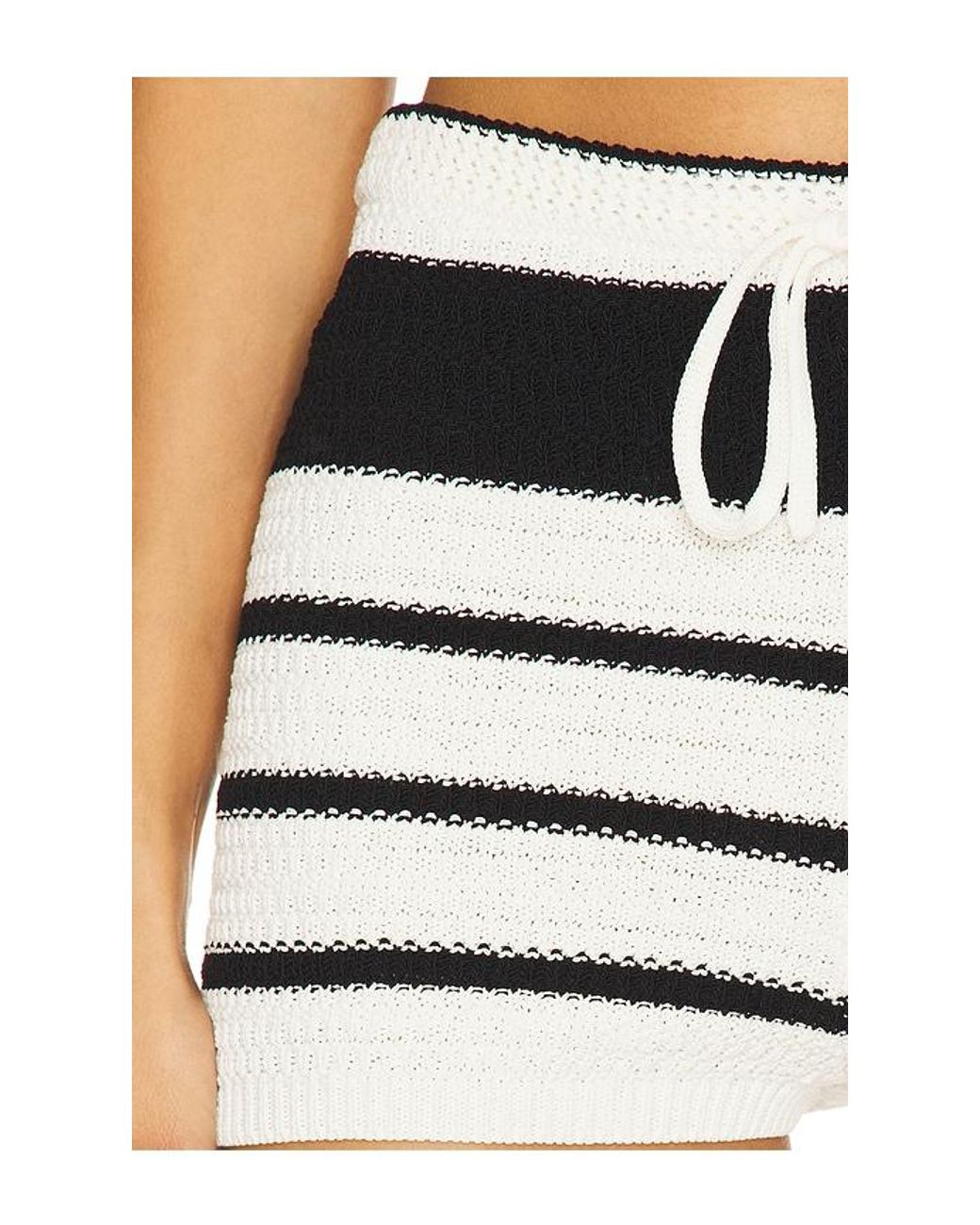 Lovers + Friends Black Nindi Knit Short