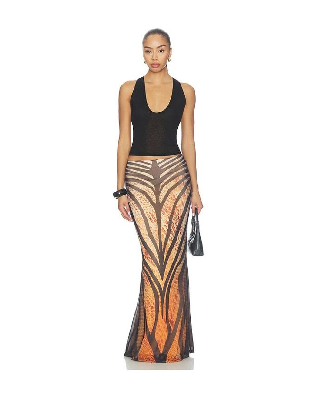 AFRM Multicolor Tegan Mermaid Skirt