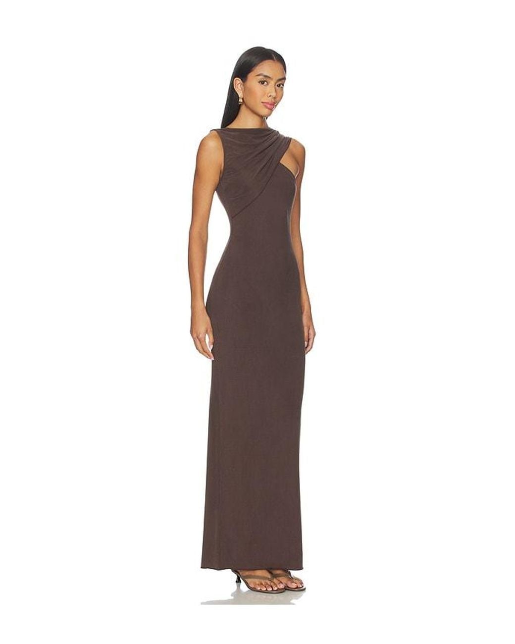 AYA MUSE Brown Cedar Dress