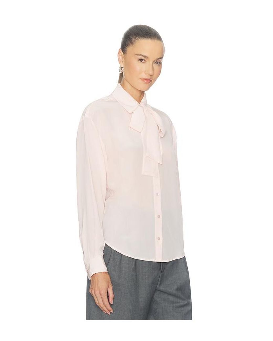 Ulla Johnson White Lise Long Sleeve Blouse
