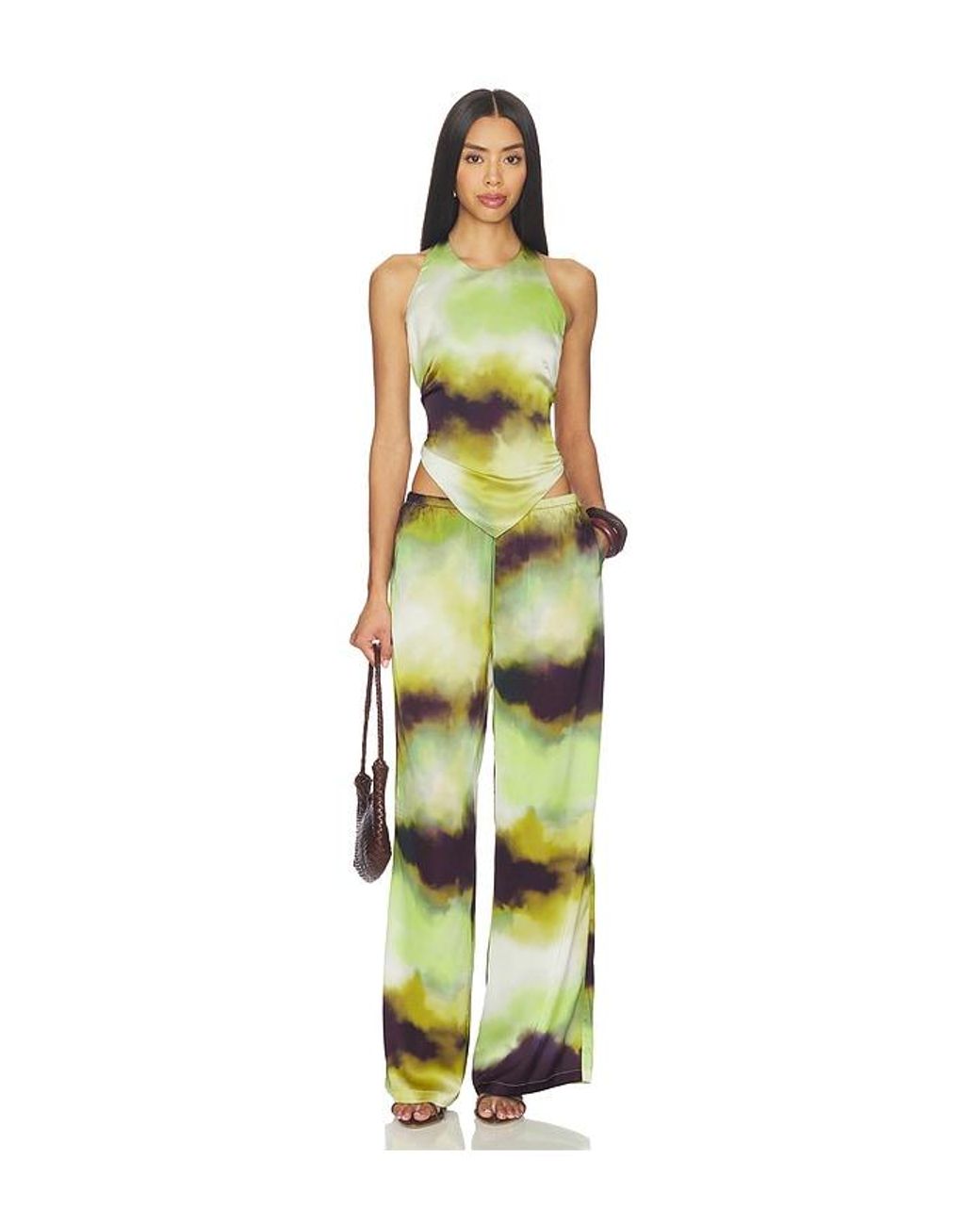 Seven Wonders Green Vega Palazzo Pant
