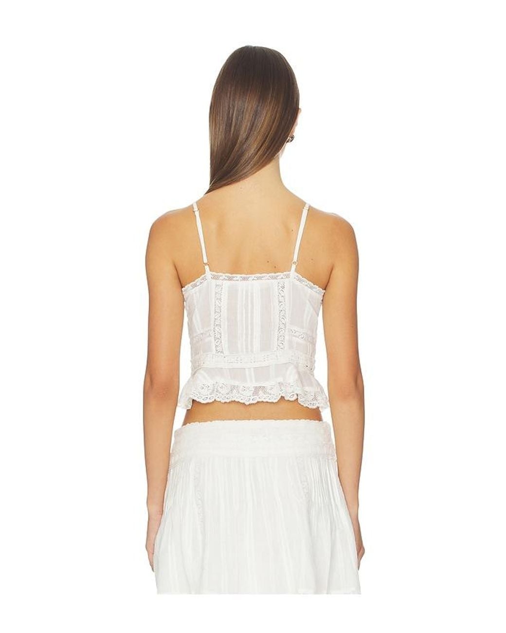 LoveShackFancy White Avra Top